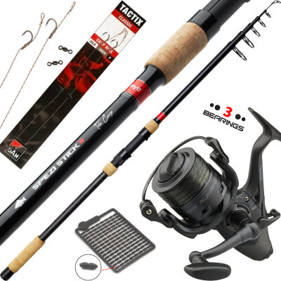 DAM Profi Karpfenset Spezi Stick II Tele Carp + Runshift FS